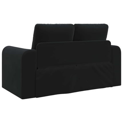 Soffsäng Svart 148 x 71 x 83 cm Sammet