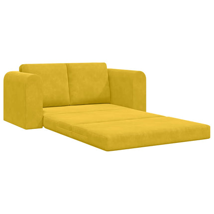 Soffsäng Gul 148 x 71 x 83 cm Sammet