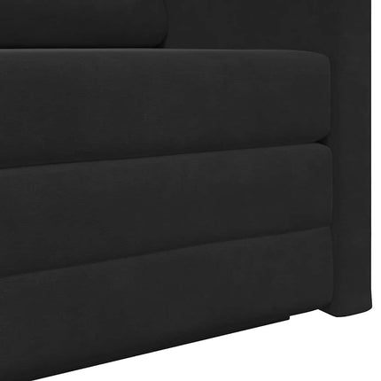 Soffsäng Svart 124 x 71 x 78 cm Sammet