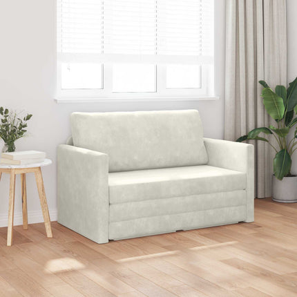 Soffsäng Kräm 124 x 71 x 78 cm Sammet
