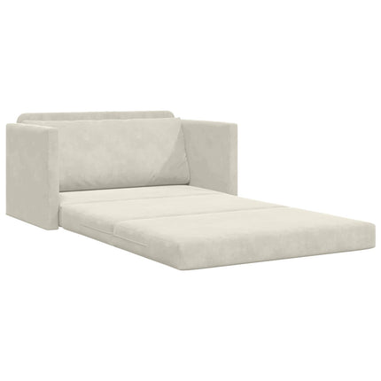 Soffsäng Kräm 124 x 71 x 78 cm Sammet