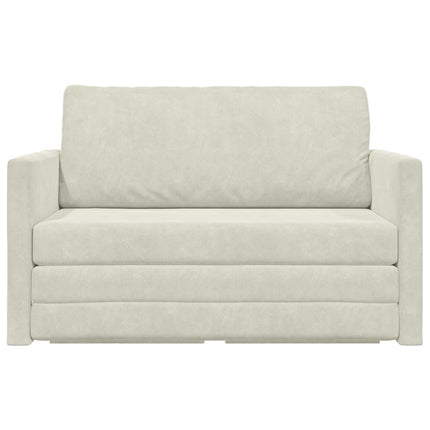 Soffsäng Kräm 124 x 71 x 78 cm Sammet