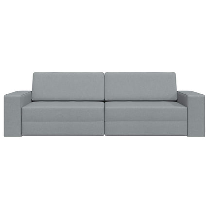 Soffsäng Ljusgrå 245 x 78 x 77 cm tyg