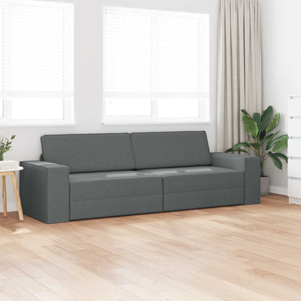 Soffsäng Mörkgrå 245 x 78 x 77 cm tyg