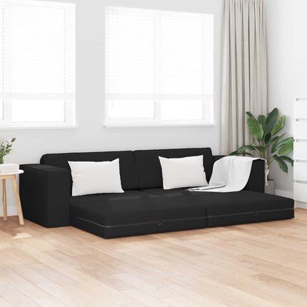 Soffsäng Svart 245 x 78 x 77 cm tyg