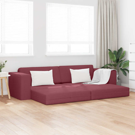 Soffsäng Vinröd 245 x 78 x 77 cm tyg
