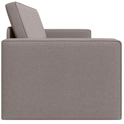 Soffsäng Taupe 245 x 78 x 77 cm tyg