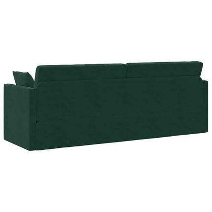 Golvbäddsoffa Mörkgrön 213 x 70 x 77 cm Sammet