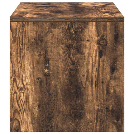 Tv-bänk rökfärgad ek 100x35x40 cm konstruerat trä