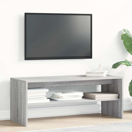 TV-bänk grå sonoma 100x40x40 cm konstruerat trä