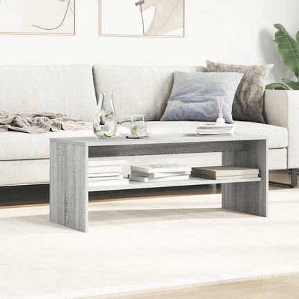 TV-bänk grå sonoma 100x40x40 cm konstruerat trä