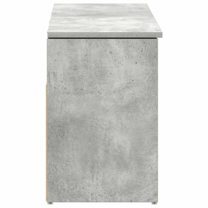 Skobänk betonggrå 102x30,5x45 cm konstruerat trä