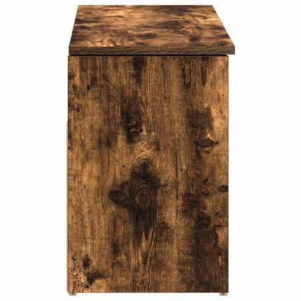Skobänk rökt ek 102x30,5x45 cm konstruerat trä