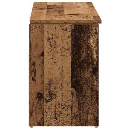 Skobänk gammalt trä 102x30,5x45 cm konstruerat trä