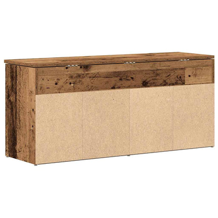 Skobänk gammalt trä 102x30,5x45 cm konstruerat trä