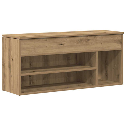 Skobänk hantverksmässig ek 102x30,5x45 cm konstruerat trä
