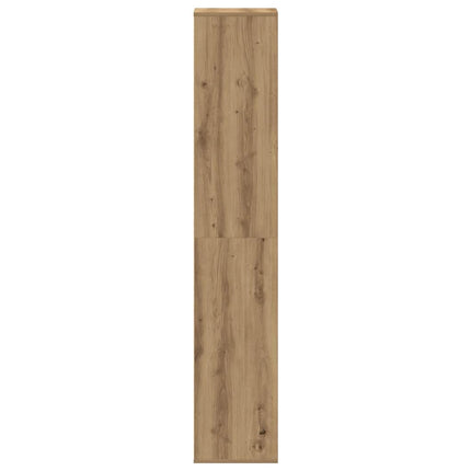 Skoskåp hantverksmässig ek 54x34x183 cm konstruerat trä