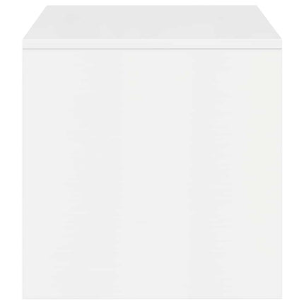 Tv-bänk vit högglans 100x40x40 cm konstruerat trä