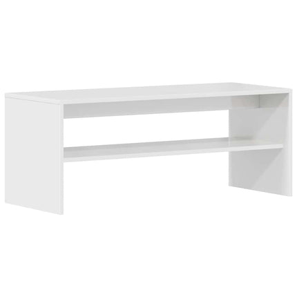 Tv-bänk vit högglans 100x40x40 cm konstruerat trä