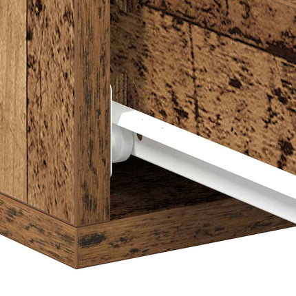 Svävande sängbord gammalt trä 40x32x15 cm konstruerat trä