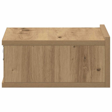 Svävande sängbord artisan ek 40x32x15 cm konstruerat trä