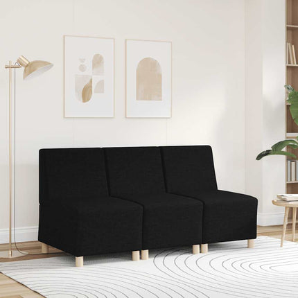 Soffstol utan armstöd svart 55 cm tyg