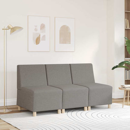 Modulsofa utan armstöd Taupe tyg