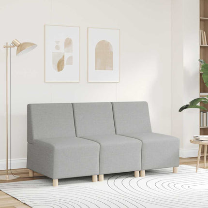 Modulsofa utan armstöd Moln Grå tyg