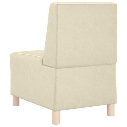 Modulsofa utan armstöd Kräm 55 x 74 x 82 cm Konstläder