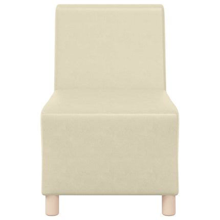 Modulsofa utan armstöd Kräm 55 x 74 x 82 cm Konstläder