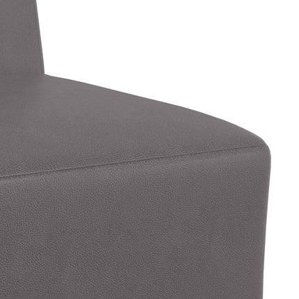 Modulsofa utan armstöd Grå 55 x 74 x 82 cm Konstläder