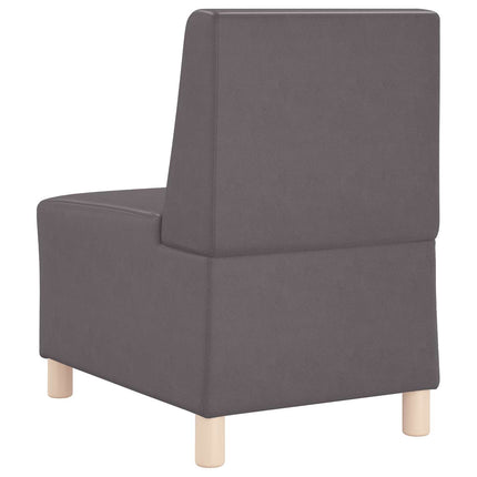 Modulsofa utan armstöd Grå 55 x 74 x 82 cm Konstläder