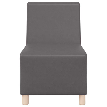 Modulsofa utan armstöd Grå 55 x 74 x 82 cm Konstläder