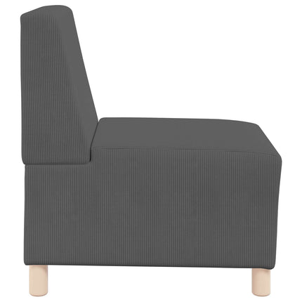 | Modulsofa utan armstöd | Mörkgrå 55 x 74 x 82 cm Kordread tyg