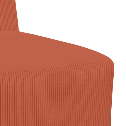 Modulsofa utan armstöd Orange 55 x 74 x 82 cm Kordread tyg
