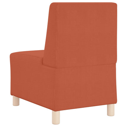 Modulsofa utan armstöd Orange 55 x 74 x 82 cm Kordread tyg