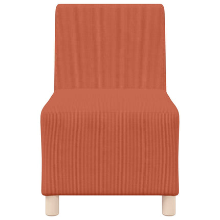 Modulsofa utan armstöd Orange 55 x 74 x 82 cm Kordread tyg