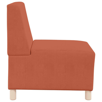 Modulsofa utan armstöd Orange 55 x 74 x 82 cm Kordread tyg