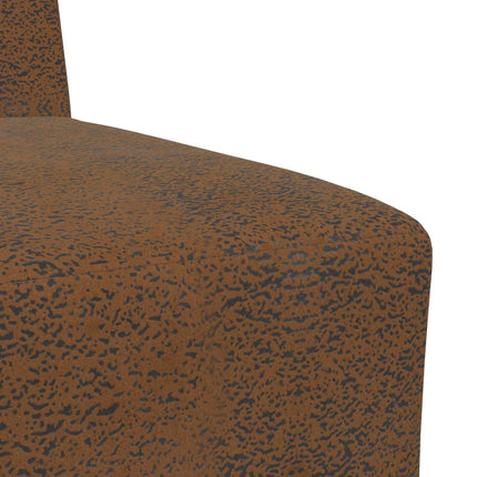 Modulsofa utan armstöd Brun 55 x 74 x 82 cm Faux Mockaläder