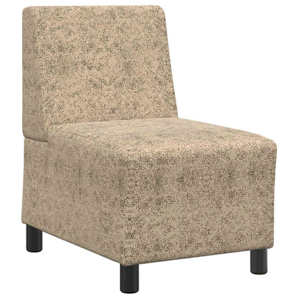 Modulsofa utan armstöd Ljusgrå 55 x 74 x 82 cm Faux Mockaläder