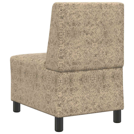 Modulsofa utan armstöd Ljusgrå 55 x 74 x 82 cm Faux Mockaläder