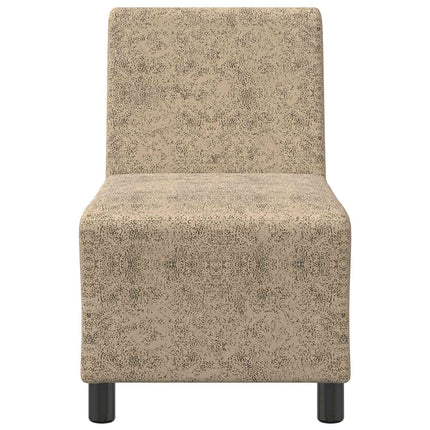 Modulsofa utan armstöd Ljusgrå 55 x 74 x 82 cm Faux Mockaläder