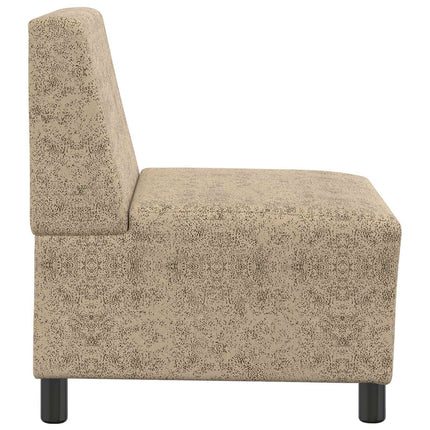Modulsofa utan armstöd Ljusgrå 55 x 74 x 82 cm Faux Mockaläder