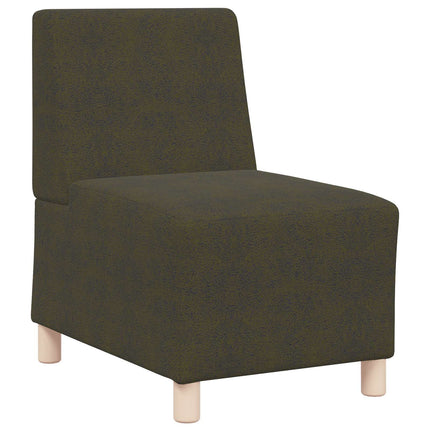 Modulsofa utan armstöd Armégrön 55 x 74 x 82 cm Faux Mockaläder