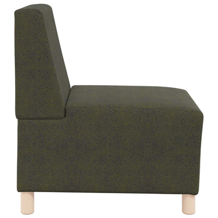 Modulsofa utan armstöd Armégrön 55 x 74 x 82 cm Faux Mockaläder