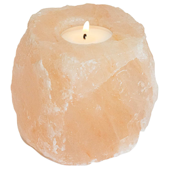 Saltsten Ljuslyktor 4 st Rosa Bergsalt