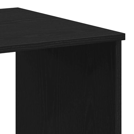 Skrivbord med lådor svart ek 102x50x76 cm konstruerat trä