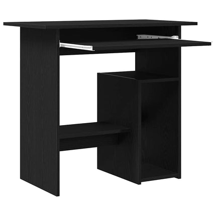 Skrivbord svart ek 80x45x74 cm konstruerat trä