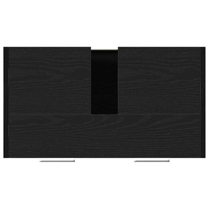 Tvättställsskåp svart ek 60x33x60 cm konstruerat trä