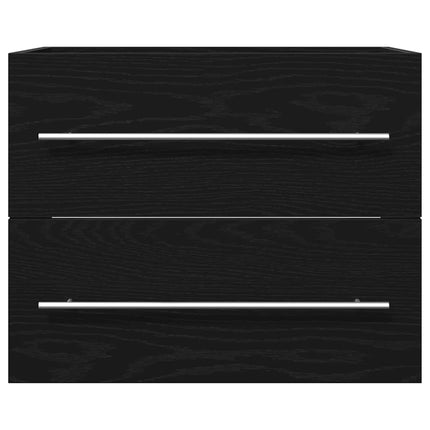 Tvättställsskåp svart ek 60x38,5x48 cm konstruerat trä
